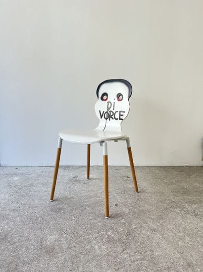 divorce - second-hand chair customized by...