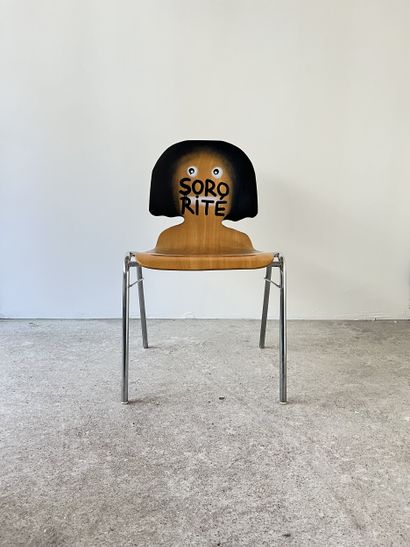 sororité - second-hand chair customized by...