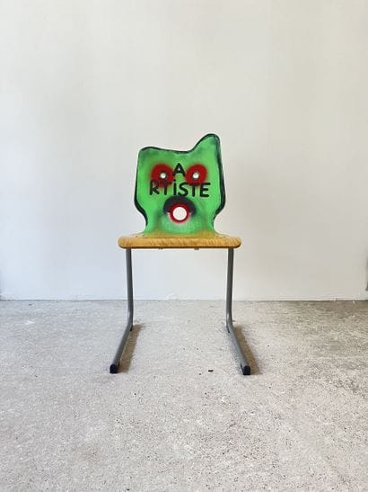 artist - second-hand chair customized by...