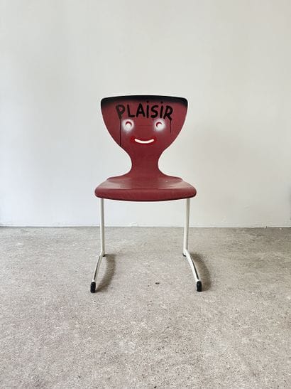 plaisir - second-hand chair customized by...