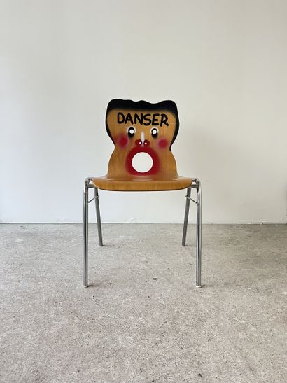 danser - second-hand chair customized by...