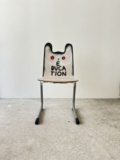 education - second-hand chair customized...