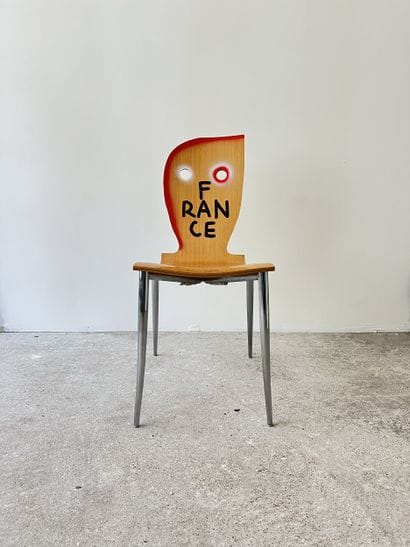 France - second-hand chair customized by...