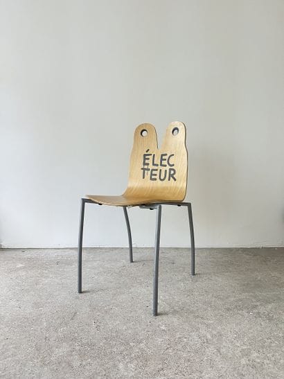 électeur - second-hand chair customized by...