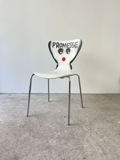 promesse - second-hand chair customized by...