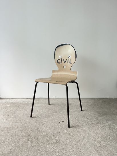 civil - second-hand chair customized by cutting...