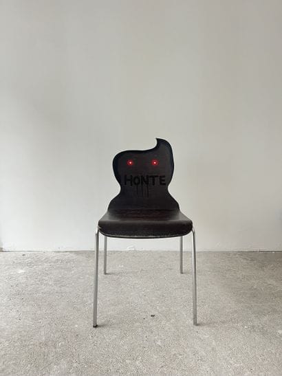 shame - second-hand chair customized by cutting...