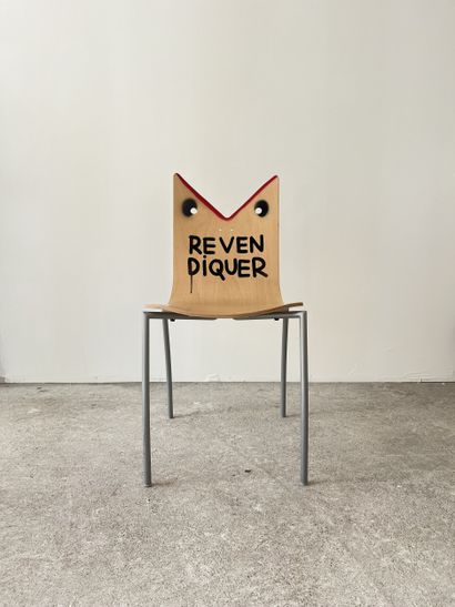 revendiquer - second-hand chair customized...