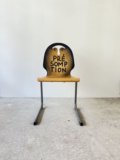 présomption - second-hand chair customized...