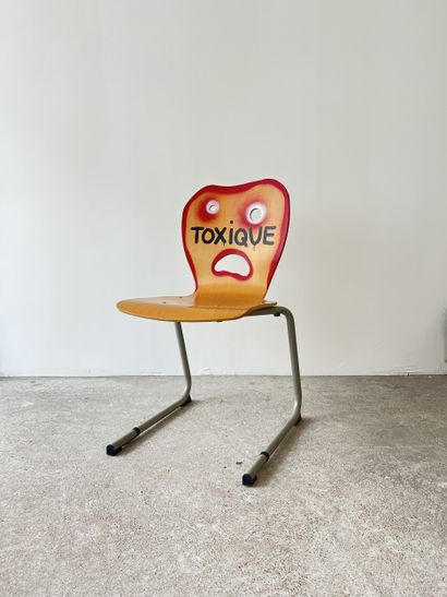 toxique - second-hand chair customized by...