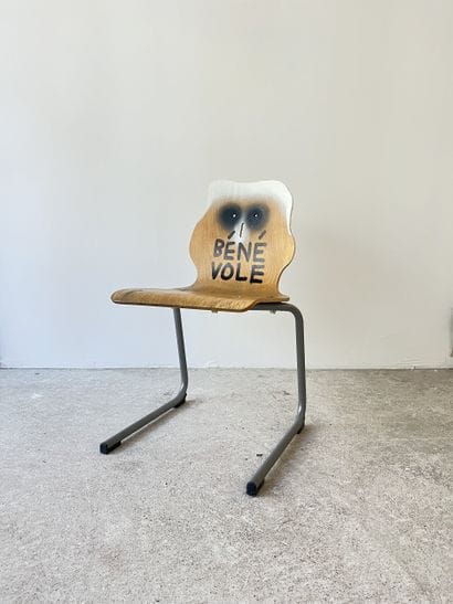 bénévole - chaise d'occasion customisée par...