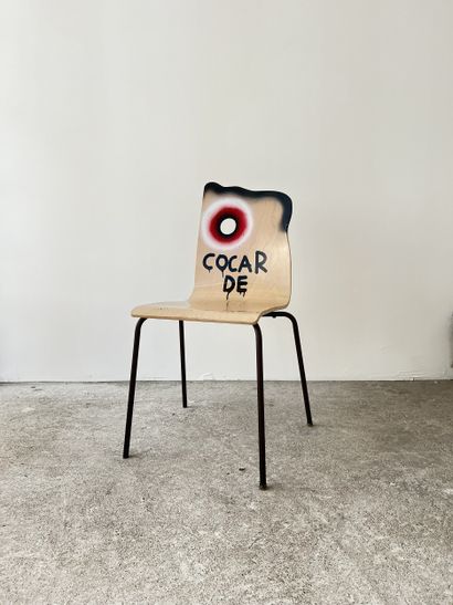 cocarde - second-hand chair customized by...