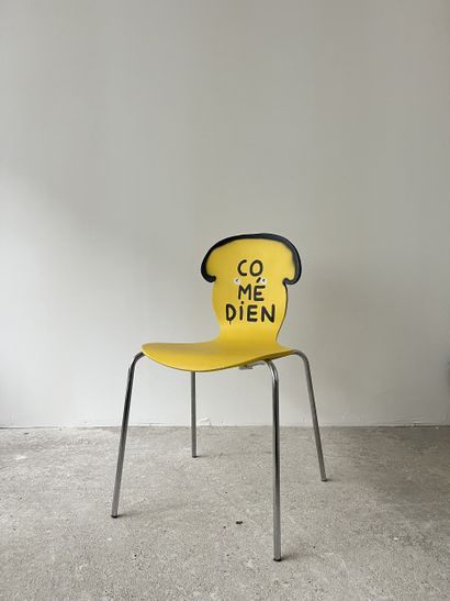 comédien - second-hand chair customized by...