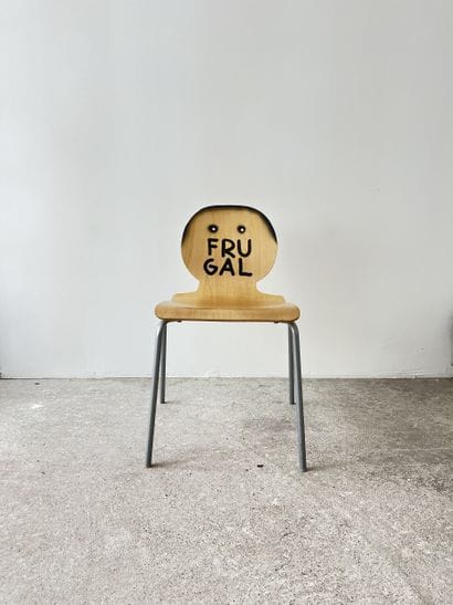 frugal - second-hand chair customized by...