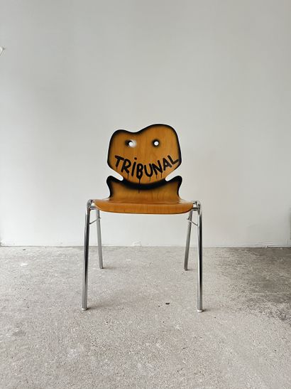 tribunal - second-hand chair customized by...