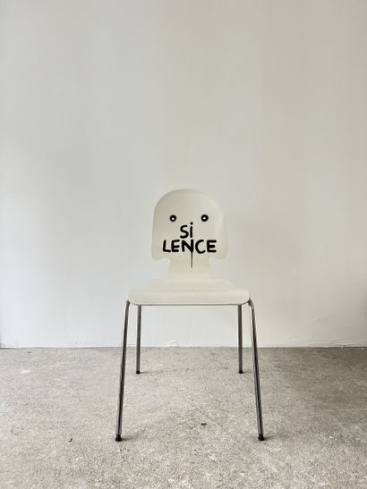 silence - second-hand chair customized by...