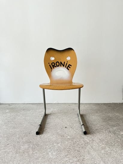 ironie - second-hand chair customized by...
