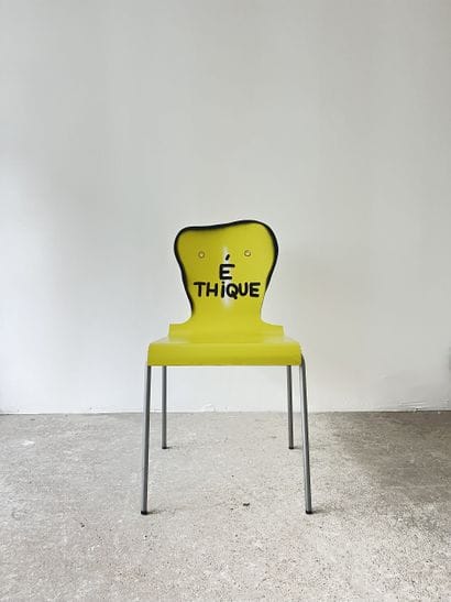 ethics - second-hand chair customized by...