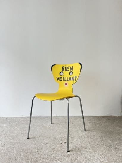 bienveillant - chaise d'occasion customisée...