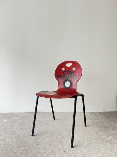 communiste - second-hand chair customized...