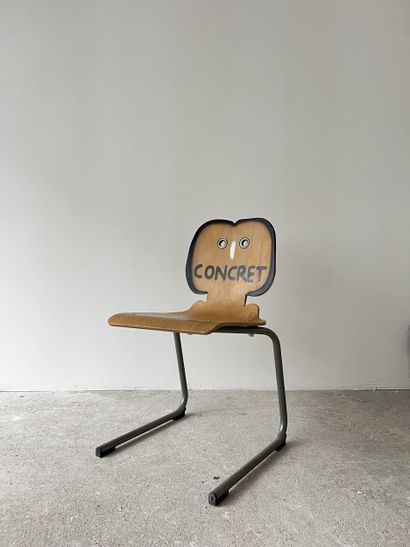 concret - second-hand chair customized by...