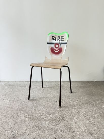 laughter - second-hand chair customized by...