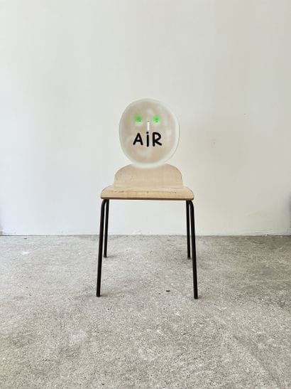 air - second-hand chair customized by cutting...