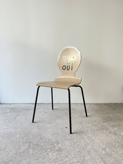 yes - second-hand chair customized by cutting...