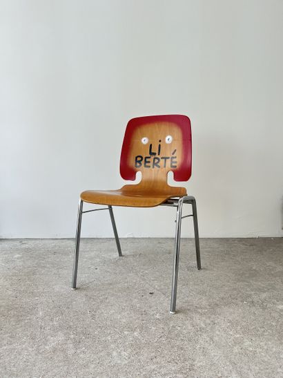 liberté - second-hand chair customized by...