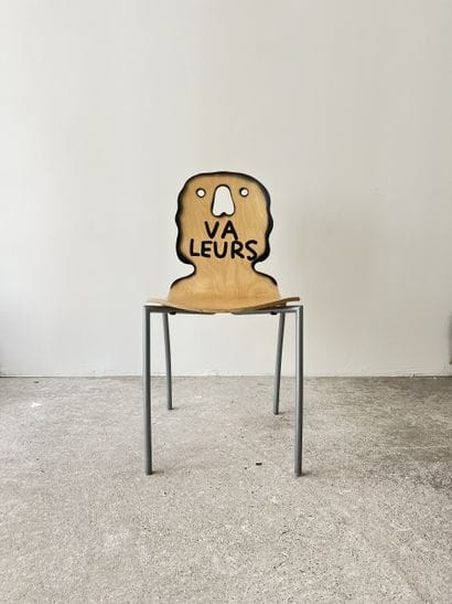 valeurs - chaise d'occasion customisée par...