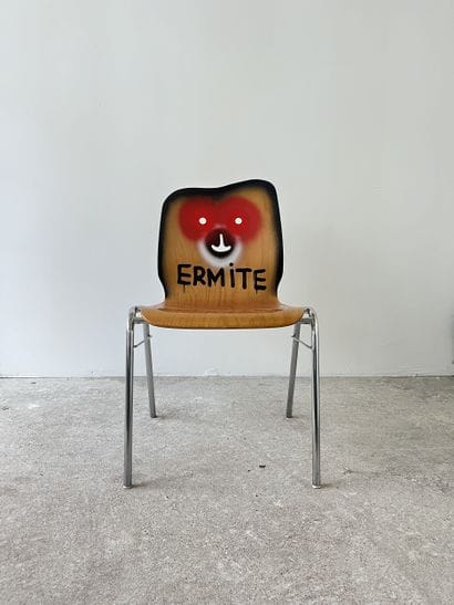 ermite - second-hand chair customized by...