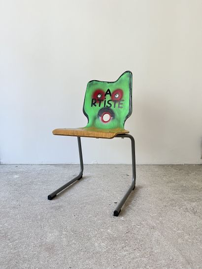 artist - second-hand chair customized by...