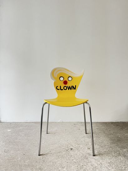 clown - second-hand chair customized by cutting...