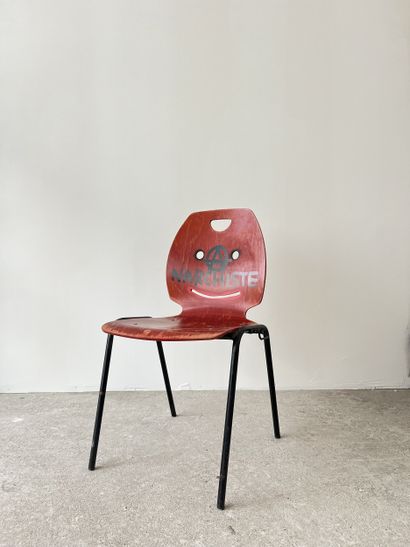 anarchiste - second-hand chair customized...