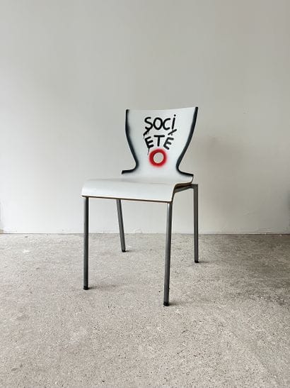 company - second-hand chair customized by...