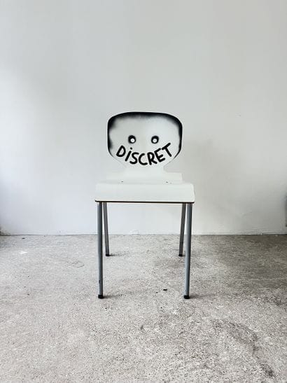 discret - second-hand chair customized by...