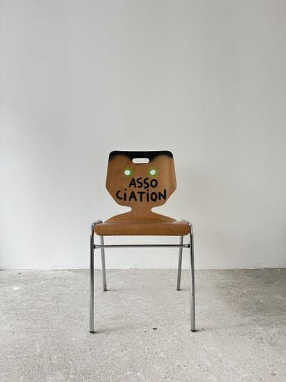 association - second-hand chair customized...