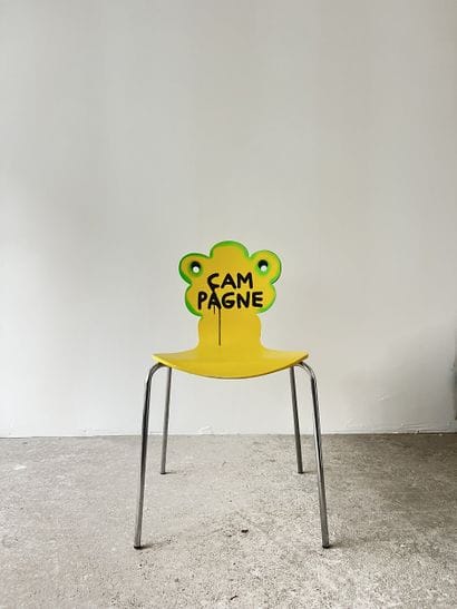 campagne - chaise d'occasion customisée par...