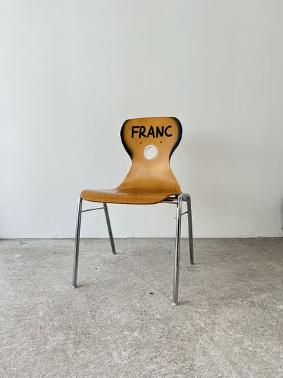 franc - second-hand chair customized by cutting...