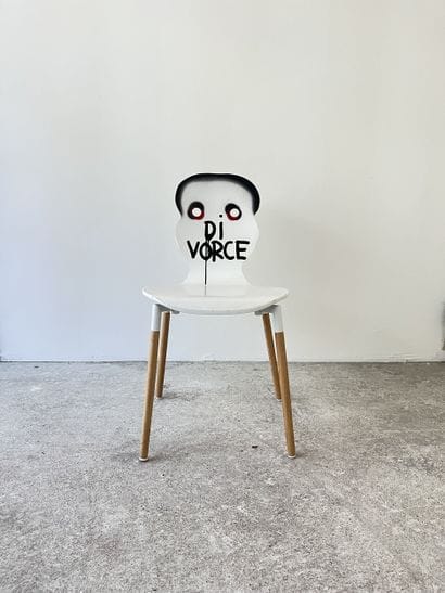 divorce - second-hand chair customized by...