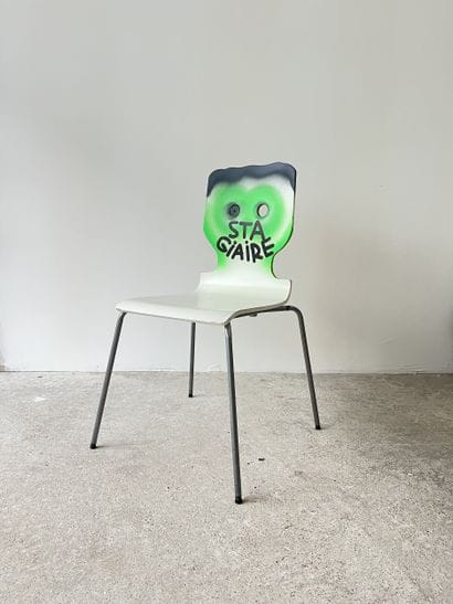 intern - second-hand chair customized by...