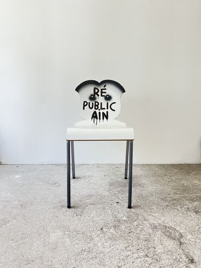 républicain - second-hand chair customized...