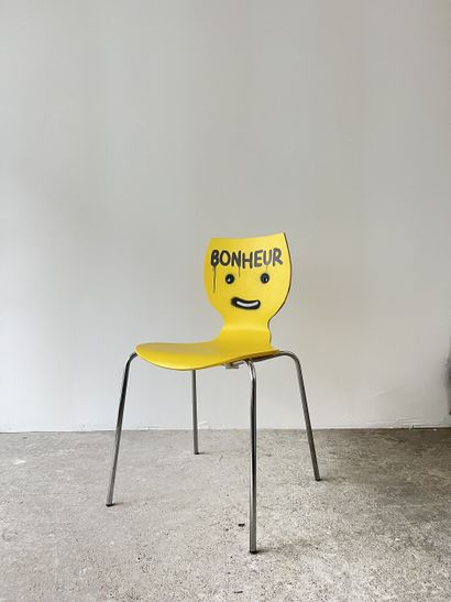bonheur - chaise d'occasion customisée par...