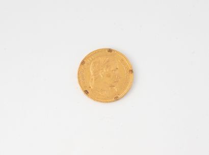 FRANCE
Napoleon III 20 franc gold coin, laurel...