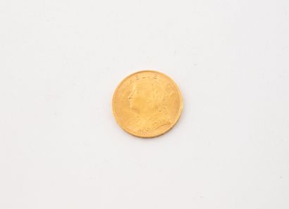 SWITZERLAND
20 Franc gold coin, Helvetia.
1922.
Weight...