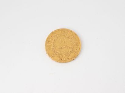 FRANCE
40 Franc gold coin, Napoleon with...
