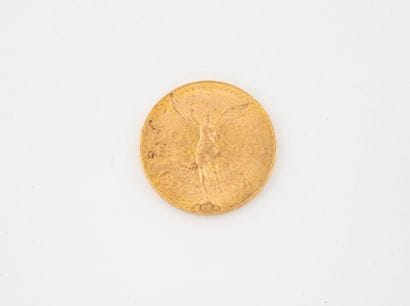 MEXICO
50 peso gold coin.
1947.
Weight :...