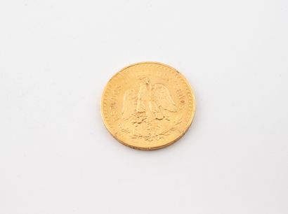 MEXICO 
50 peso gold coin.
1821.
Weight :...