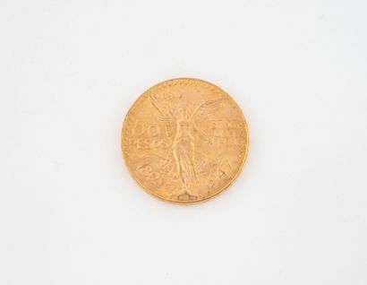 MEXICO
50 peso gold coin.
1947.
Weight :...