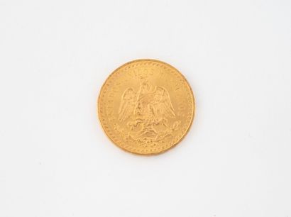 MEXICO
50 peso gold coin.
1945.
Weight: 41.6...